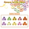 200Pcs 10 Colors Opaque Acrylic Beads SACR-YW0001-43-2