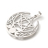304 Stainless Steel Pendants STAS-S144-05P-C-2