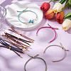 10Pcs 10 Colors Braided Cotton Cord Slider Bracelet Making MAK-UN0001-65-2