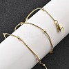 Brass Satellite Chains Necklaces for Women NJEW-D302-16G-3