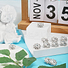 16Pcs 1-Hole Alloy Shank Buttons BUTT-GF0001-27-4