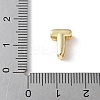 Brass Micro Pave Clear Cubic Zirconia Initial Multi-strand Links KK-S520-01G-20-3