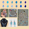 12Strands 12 Colors Transparent Glass Beads Strands EGLA-TA0013-24E-8