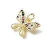 Brass Micro Pave Colorful Cubic Zirconia Pendants CU-L001-09G-05-2