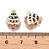 Alloy Enamel European Beads PALLOY-I218-07LG-3