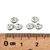 Brass Grade A Rhinestone Spacer Beads RSB034NF-10-2