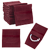 Velvet Jewelry Flap Pouches ABAG-WH0038-43A-1