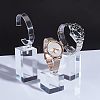 Transparent Plastic Wrist Watch Display Holder ODIS-OC0001-40-6