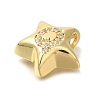 Rack Plating Brass Micro Pave Cubic Zirconia Pendants KK-I722-05G-Q-2