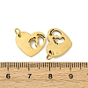 304 Stainless Steel Charms STAS-A117-02A-G-3