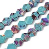 Dyed Synthetic Imperial Jasper Beads Strands G-D337-10mm-A01-2