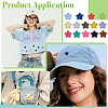 98Pcs Star Computerized Embroidery Cloth Iron On/Sew On Patches PATC-FG0003-21-5