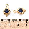 304 Stainless Steel Rhinestone Pendants STAS-Q340-06G-01-3
