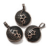Natural Lava Rock Pendants G-P560-01R-21-1