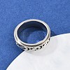 304 Stainless Steel Enamel Rotating Finger Rings RJEW-A074-03P-1