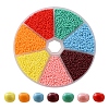 5950Pcs 7 Colors 12/0 Opaque Color Glass Seed Beads SEED-YW0001-77-1