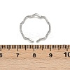 304 Stainless Steel Open Cuff Rings for Women RJEW-K303-08P-3