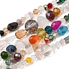 Mixed Electroplate Glass Beads Strands EGLA-A003-01-4