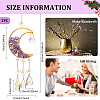 Crystal Chandelier Glass Teardrop Pendant Decorations HJEW-PH01778-01-2