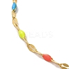 304 Stainless Steel Dapped Chains Necklaces LS-NJEW-B077-02G-2