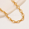 201 Stainless Steel Oval Link Chain Necklacces MF4965-1-4