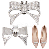 2Pcs Bowknot Alloy Rhinestone Shoe Decorations FIND-CP0002-30A-1