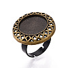 Adjustable Alloy & Iron Bezel Cup Ring Base with Rotatable Tray MAK-T012-05AB-1