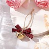Iron Bell Pendant Decoration HJEW-JM02248-02-2