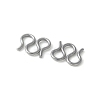 304 Stainless Steel S-Hook Clasps STAS-Z124-04D-P-2