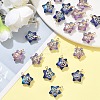20Pcs 2 Colors Electroplate Glass Pendants GLAA-YW0004-53-5