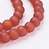 Baking Paint Transparent Glass Bead Strands GLAA-S031-6mm-06-3