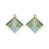 Rack Plating Alloy Enamel Pendants FIND-I038-04D-1