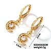 Fashionable Copper Inlaid Zircon Hoop Earrings UQ9075-6-1