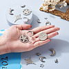 18Pcs 9 Styles 304 Stainless Steel Pendants STAS-TA0001-84-7