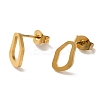 PVD Vacuum Plating 304 Stainless Steel Stud Earrings EJEW-Z040-53G-1