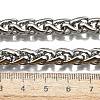 Non-Tarnish Fashionable 304 Stainless Steel Wheat Chain Necklaces X-STAS-A028-N003P-4