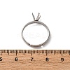 304 Stainless Steel Cuff Ring Components STAS-D372-01P-04-3