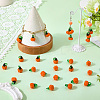 30Pcs Autumn Theme Handmade Lampwork Pendants LAMP-PA0001-23-3