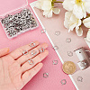 200Pcs 304 Stainless Steel Open Charms STAS-DC0005-92-2