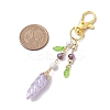 Leaf Resin Pendant Decoration HJEW-JM02022-3