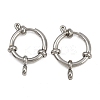 304 Stainless Steel Spring Ring Clasps STAS-B095-02P-04-1
