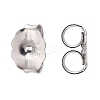 Anti-Tarnish Rhodium Plated 925 Sterling Silver Ear Nuts STER-E041-11B-1