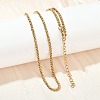 304 Stainless Steel Wheat Chains Necklaces for Unisex NJEW-K395-01A-G-2