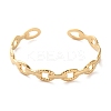 304 Stainless Steel Cuff Bangles for Women LS-BJEW-K263-05G-04-2