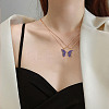 2Pcs Matching Butterfly Pendant Necklaces Set JN1033A-1-5