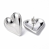Non-Tarnish 304 Stainless Steel Heart Stud Earrings for Women EJEW-F300-16P-2