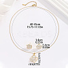 Brass Enamel Flower Pendant Necklaces & Stud Earrings Sets for Women FS-WG71802-01-3