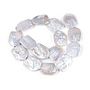 Baroque Natural Nucleated Pearl Keshi Pearl Beads Strands PEAR-S022-08-3