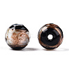 Handmade Gold Sand Lampwork Beads LAMP-T019-8mm-01-3