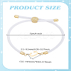 1pc Adjustable Nylon Cord Slider Bracelets for Women BJEW-LP0001-33C-G-2